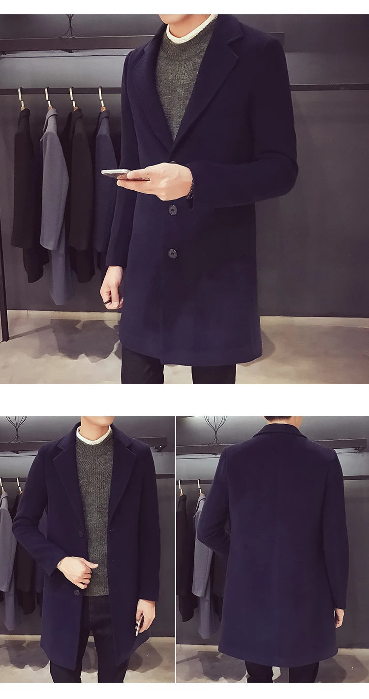 Punk Casual Men's Waterproof Coat