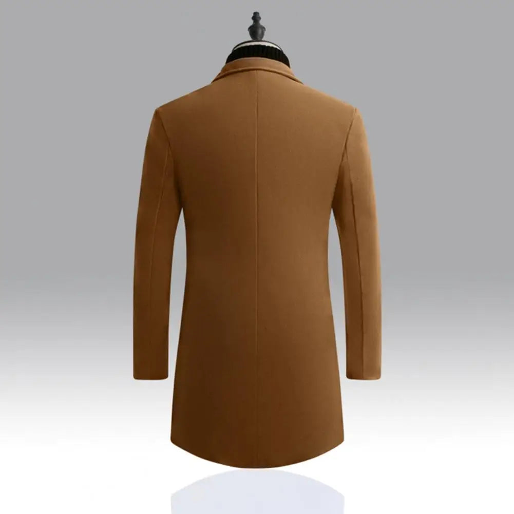 Men's waterproof blazer jacket with lapel and windbreaker