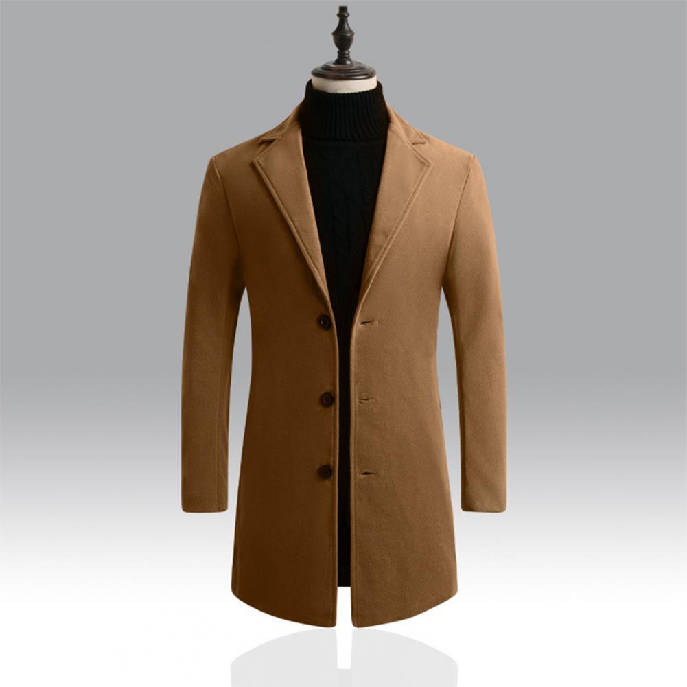 Men's waterproof blazer jacket with lapel and windbreaker