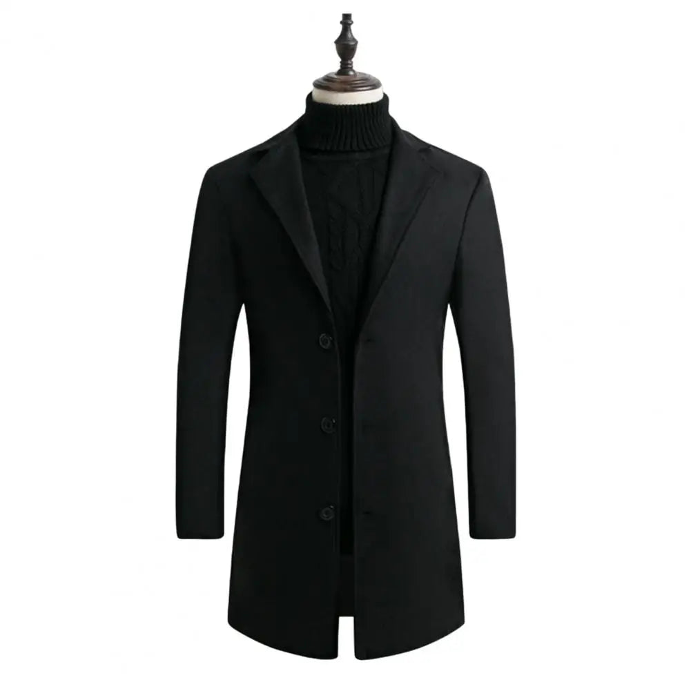 Men's waterproof blazer jacket with lapel and windbreaker