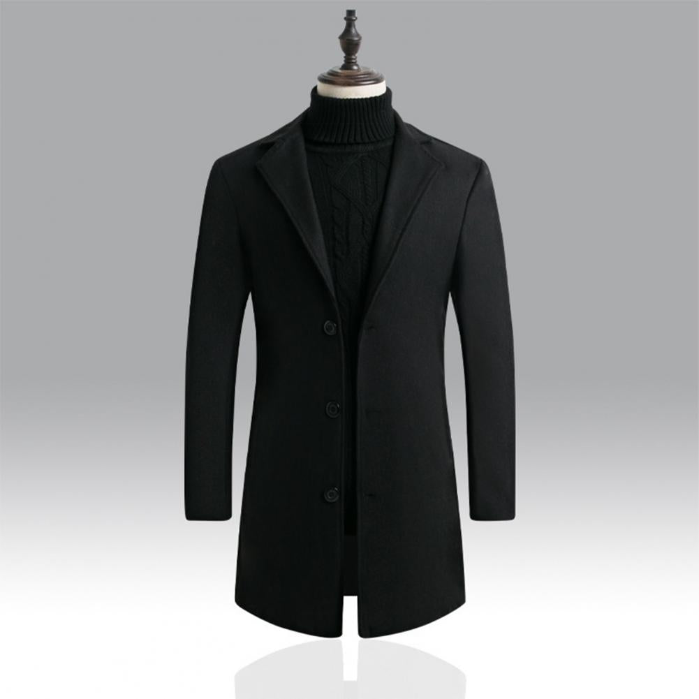 Men's waterproof blazer jacket with lapel and windbreaker