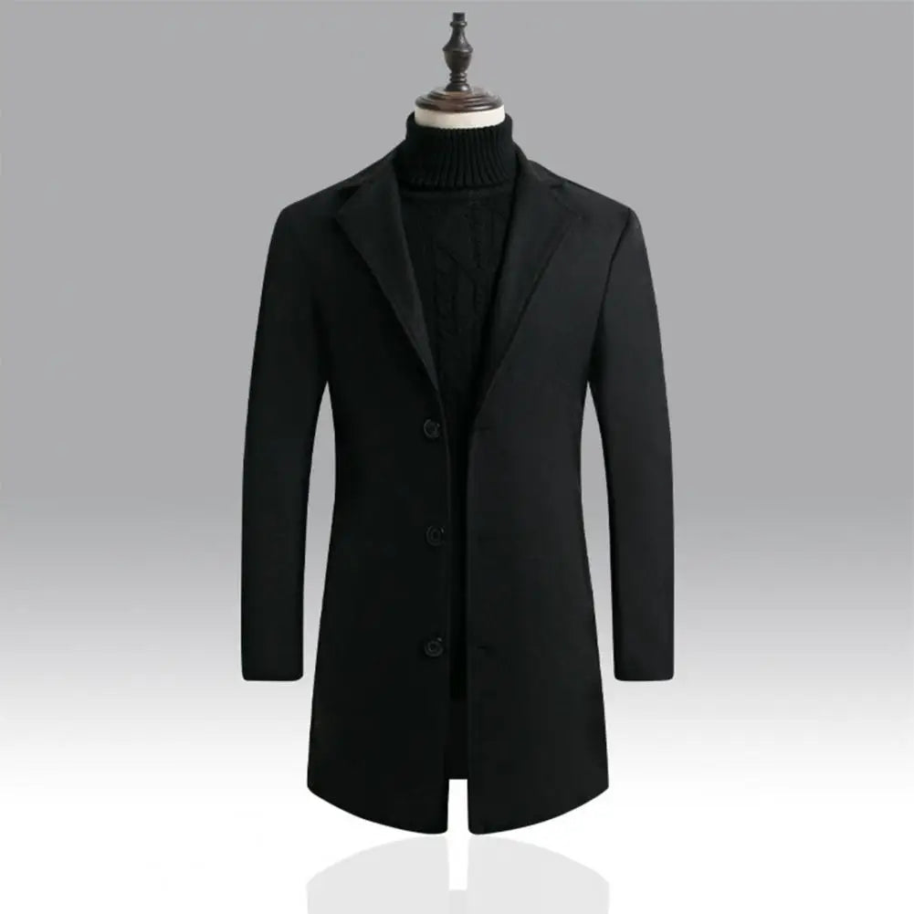 Men's waterproof blazer jacket with lapel and windbreaker