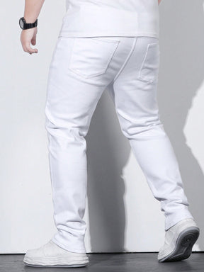 Men's Ripped Wide Leg Jeans