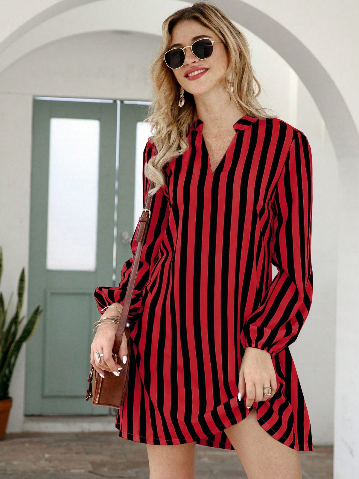 Franclia striped tunic dress