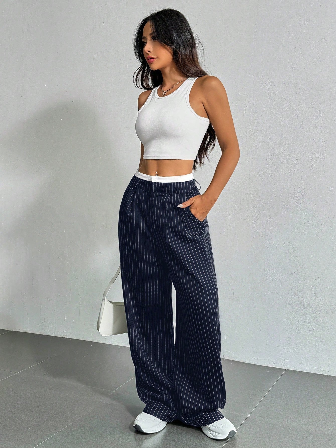 Women's Slim Pantolone Trousers