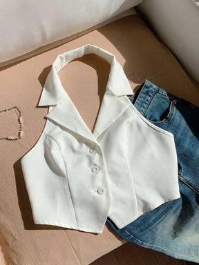 Women's Monochromatic Blazer Top