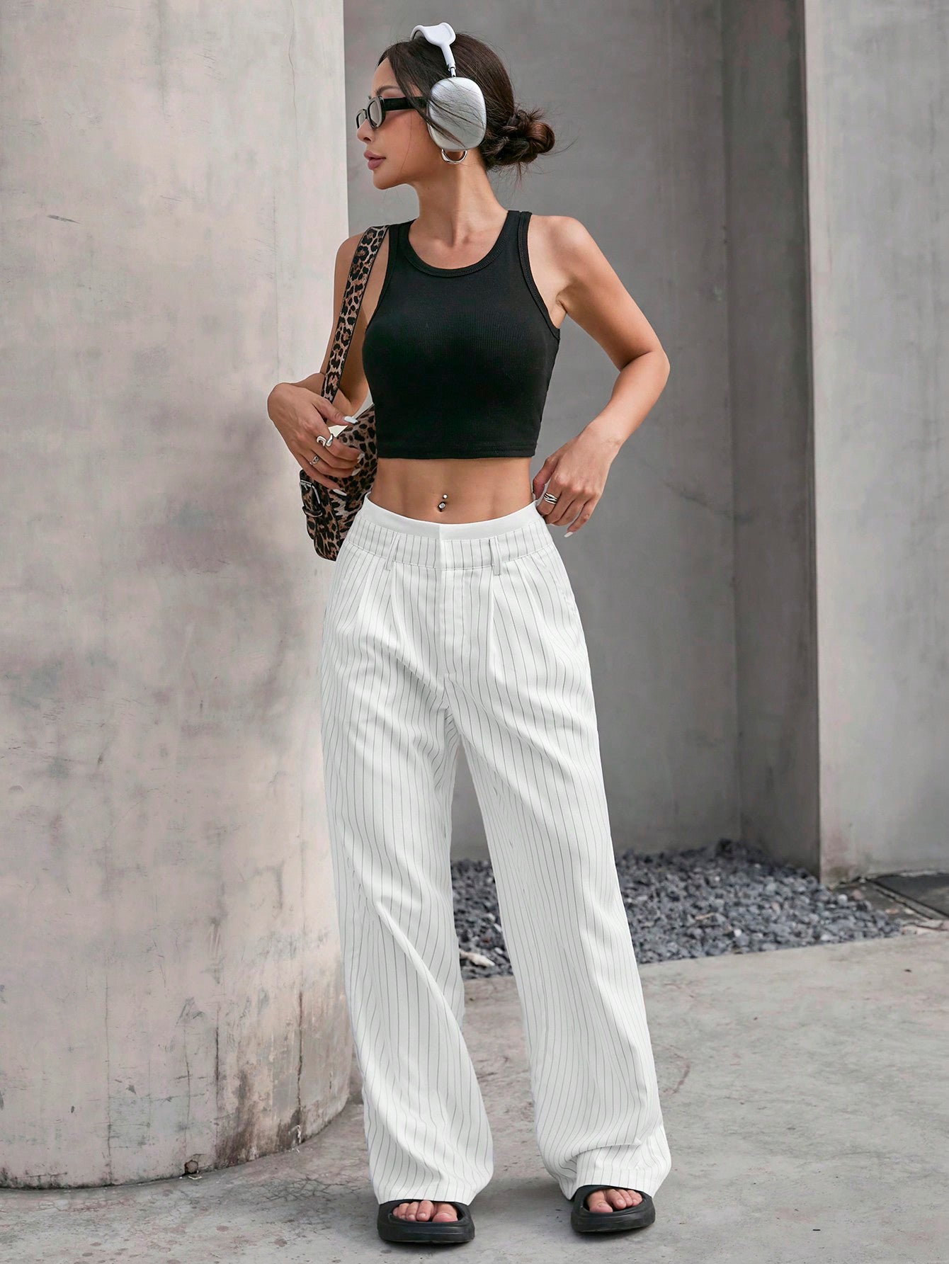 Women's Slim Pantolone Trousers