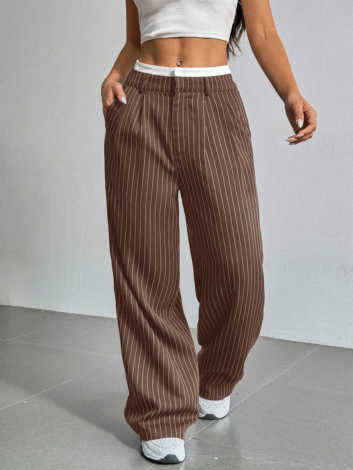 Women's Slim Pantolone Trousers
