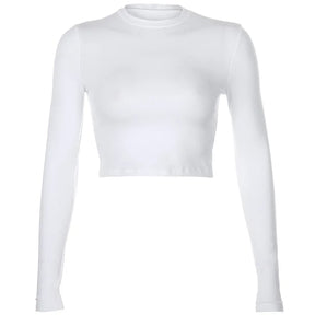 Classic Solid Style Women's Crop Shirt