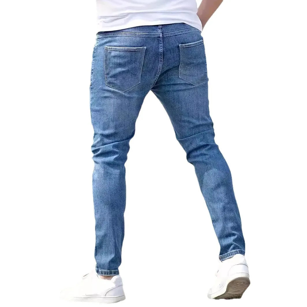 Men's Vintage Skinny Denim Jeans Pant