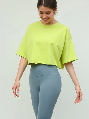 Crop Top Feminino Lazer Versátil Fitness