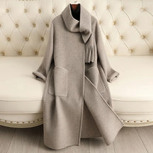 Double Sided Wool Coat Long Handmade Wool Woolen Coat