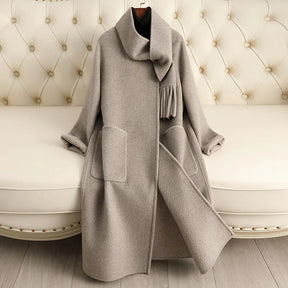 Double Sided Wool Coat Long Handmade Wool Woolen Coat