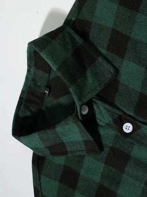 Casual Slim plaid shirt