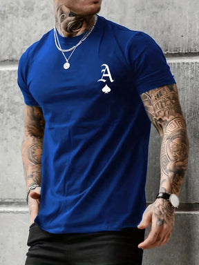 Plus Size Men's Playing Card Shirt