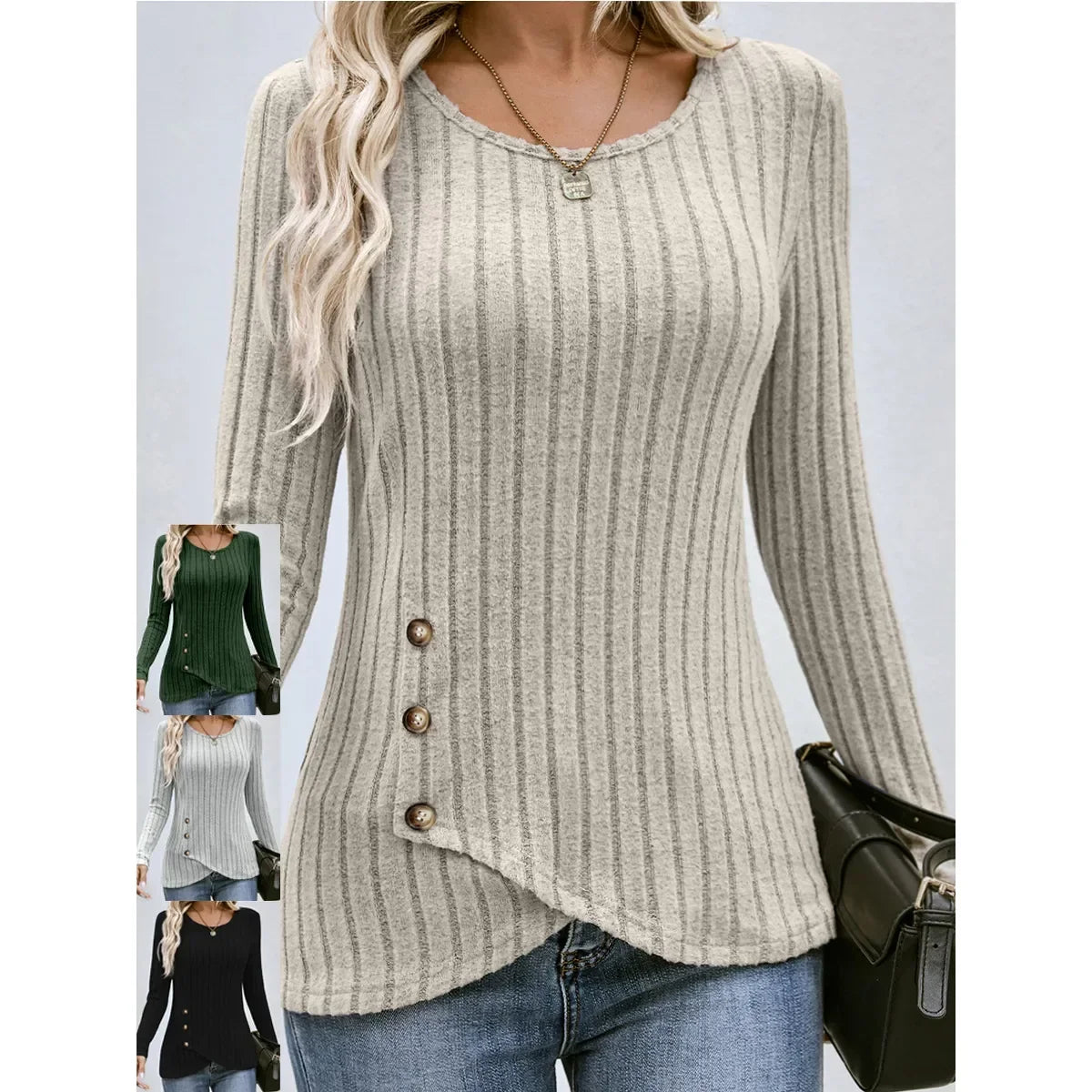 Women's Long Sleeve Sweater, Casual Pullover