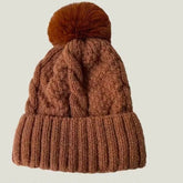 Women's Winter Hat Knitted in Thick Plush