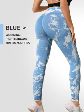Tie dye yoga pants sports leggings