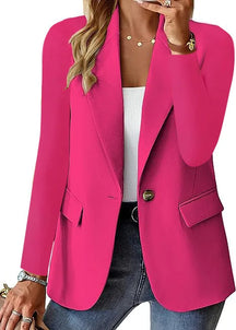 Women's Elongated Casual Blazer Coat