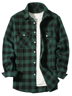 Casual Slim plaid shirt