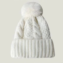 Women's Winter Hat Knitted in Thick Plush