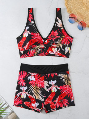 Conjunto de praia tankini halter