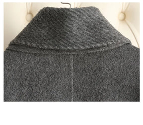 Double Sided Wool Coat Long Handmade Wool Woolen Coat