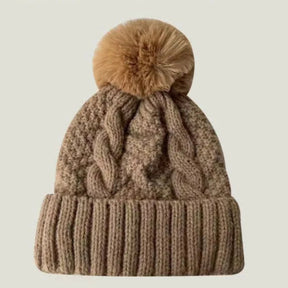 Women's Winter Hat Knitted in Thick Plush