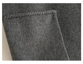 Double Sided Wool Coat Long Handmade Wool Woolen Coat