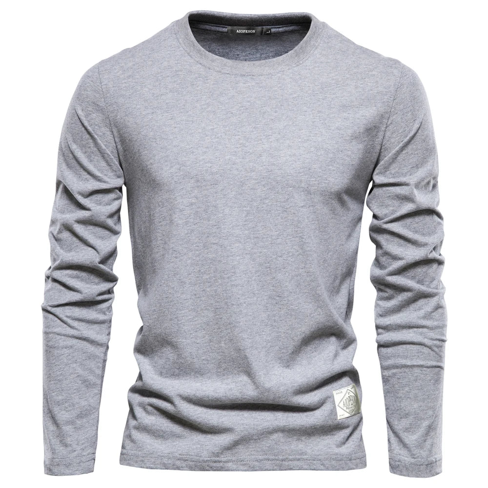 Men's 100% Cotton Casual Solid T-Shirt