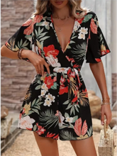 Women's Short Bohemia Printed Jumpsuit