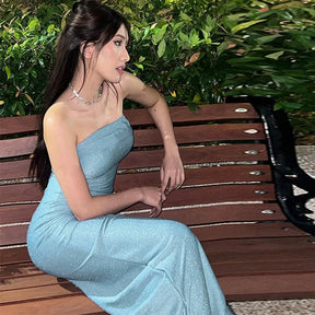 Hugcitar Sexy Bodycon Maxi Dress