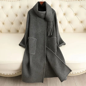 Double Sided Wool Coat Long Handmade Wool Woolen Coat