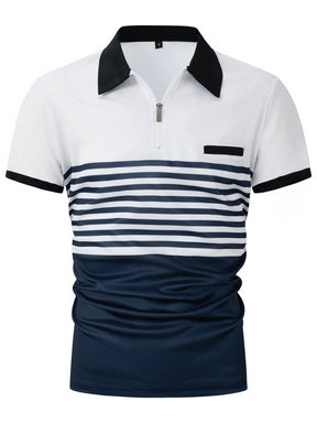 Men's Striped Polo Shirt