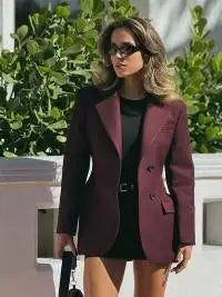 Women's High Street double-breasted blazer