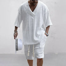 JacQuard Shirt+Short Set