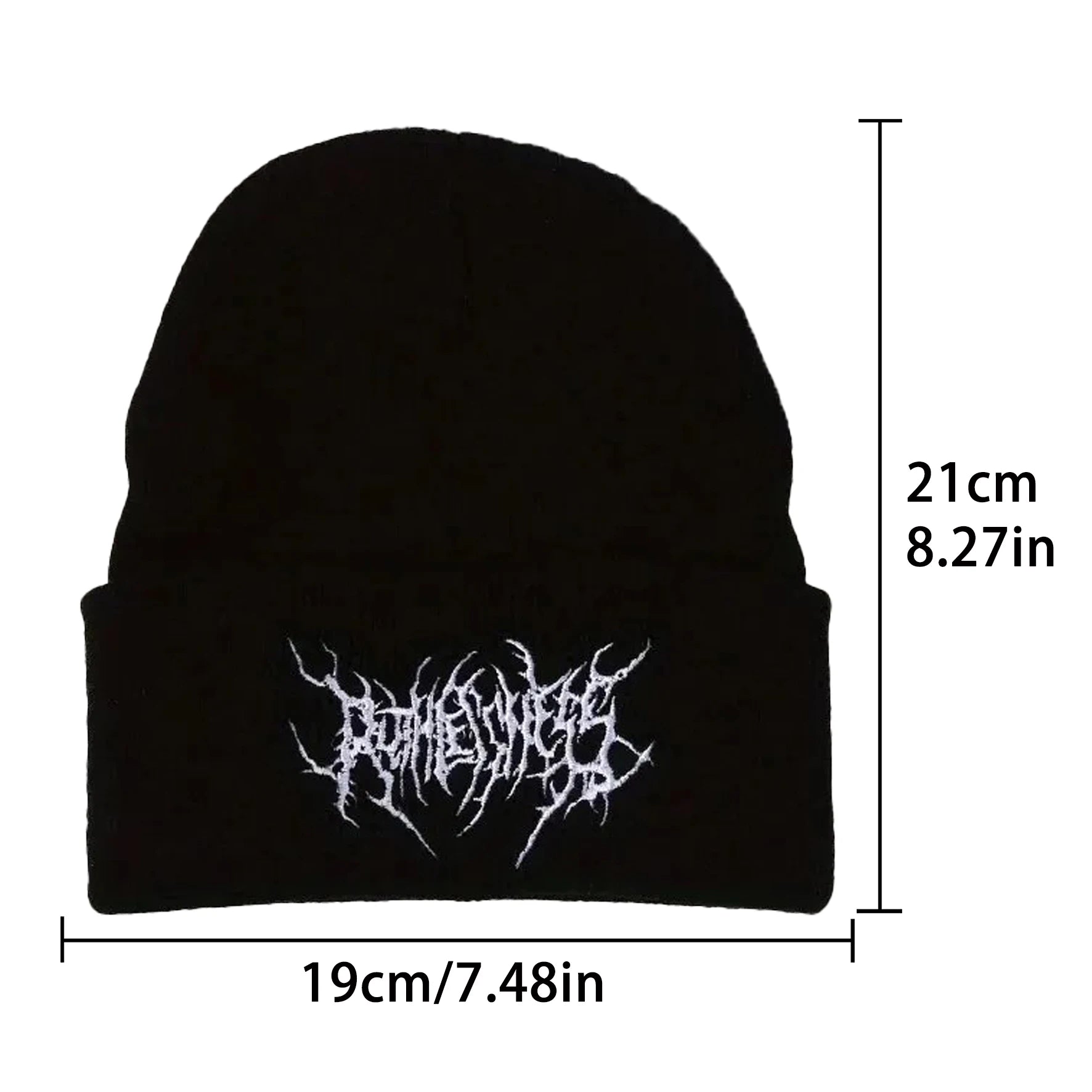 100% acrylic gothic punk beanies