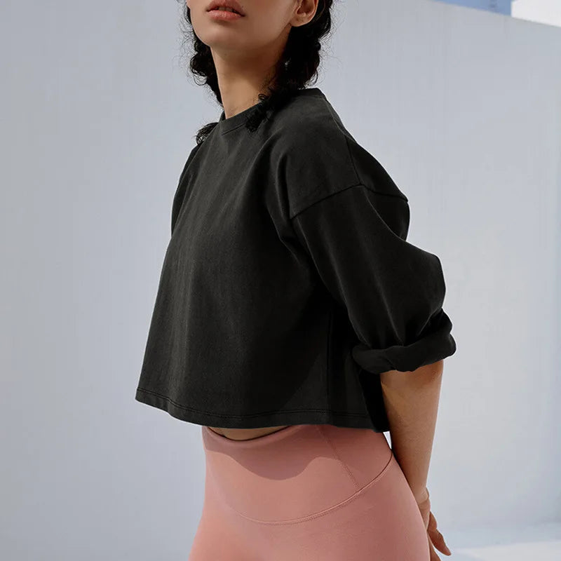 Crop Top Feminino Lazer Versátil Fitness
