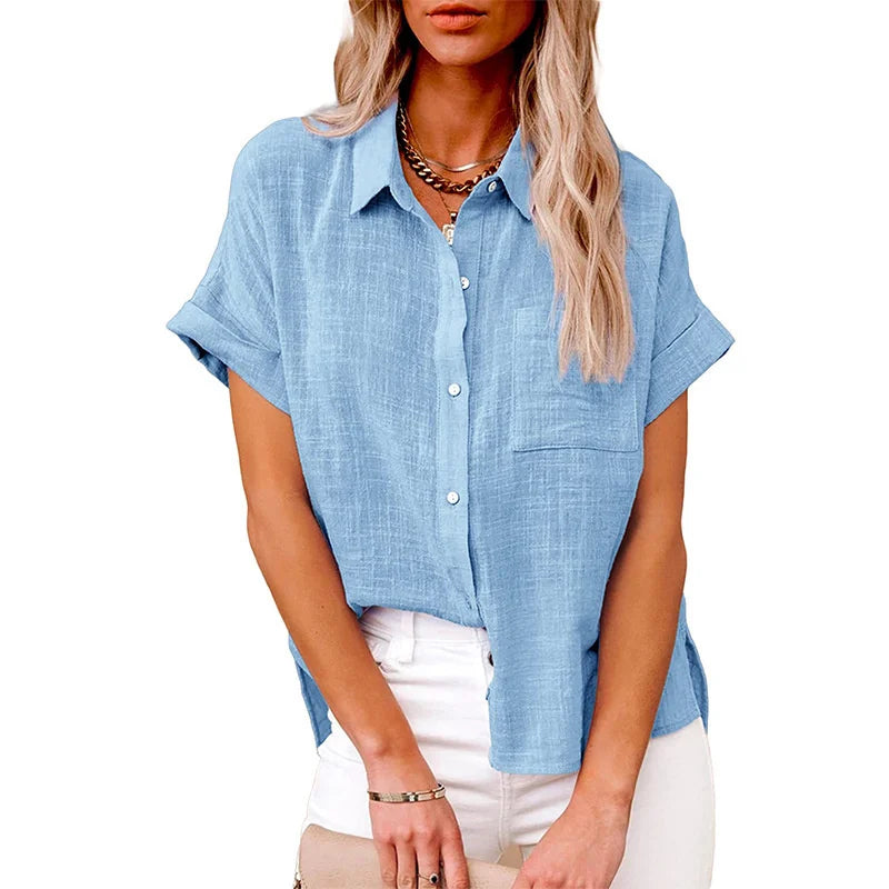 Women's Slim Linen Shirt