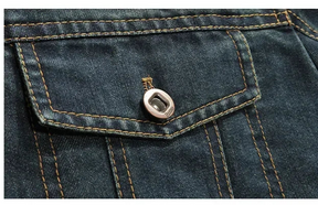 Men's thermal wool denim jacket