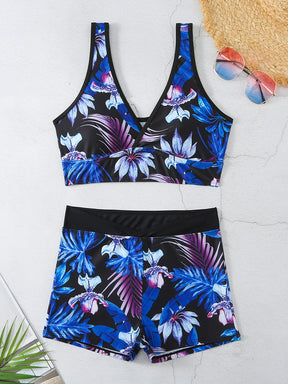 Conjunto de praia tankini halter