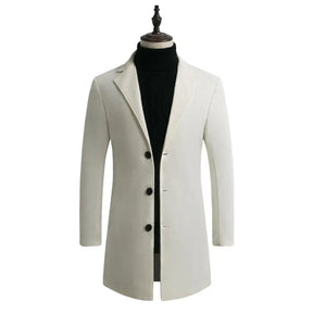 Men's waterproof blazer jacket with lapel and windbreaker