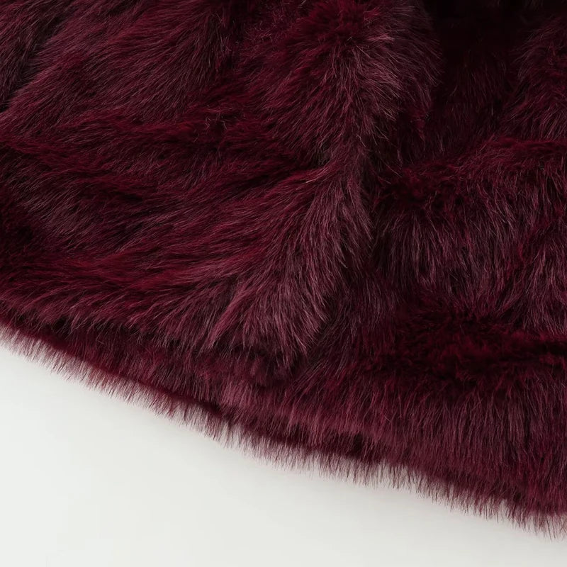 High Street Burgundy Bomber Coat