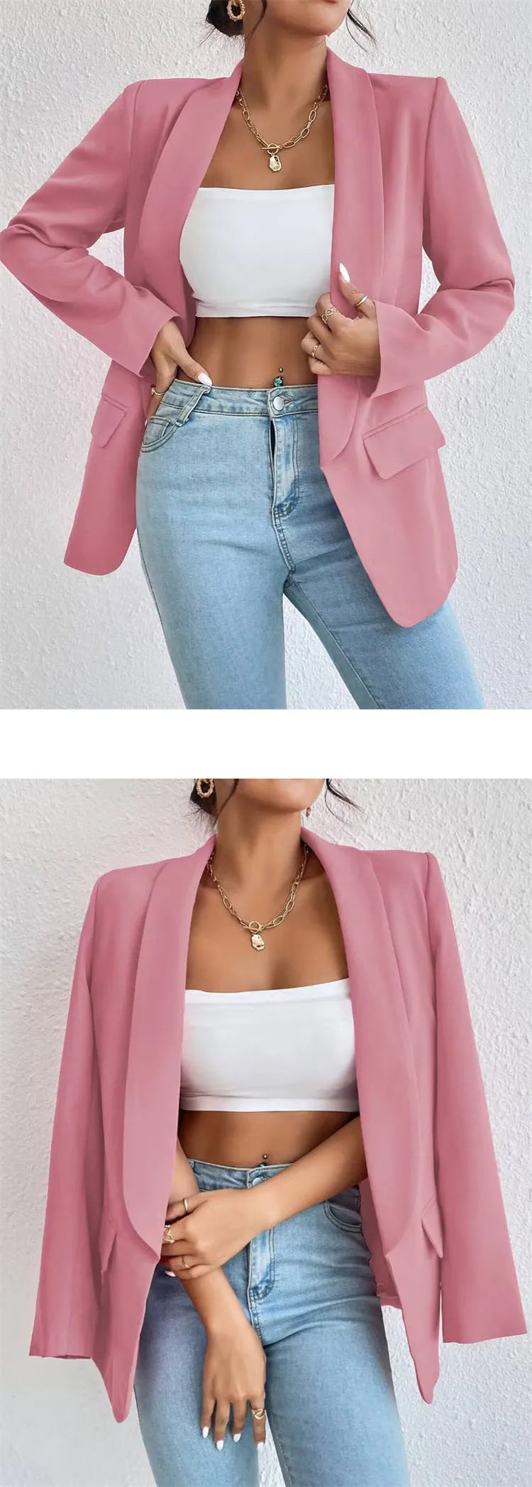 Casual Women's Fashion Outerwear Blazer Coat