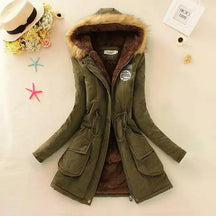 Women's Casual Slim Parkas Cotton Coat