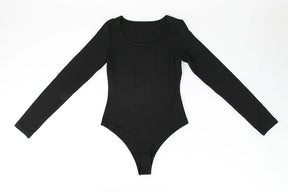 Women's sexy suplex long sleeve bodysuit