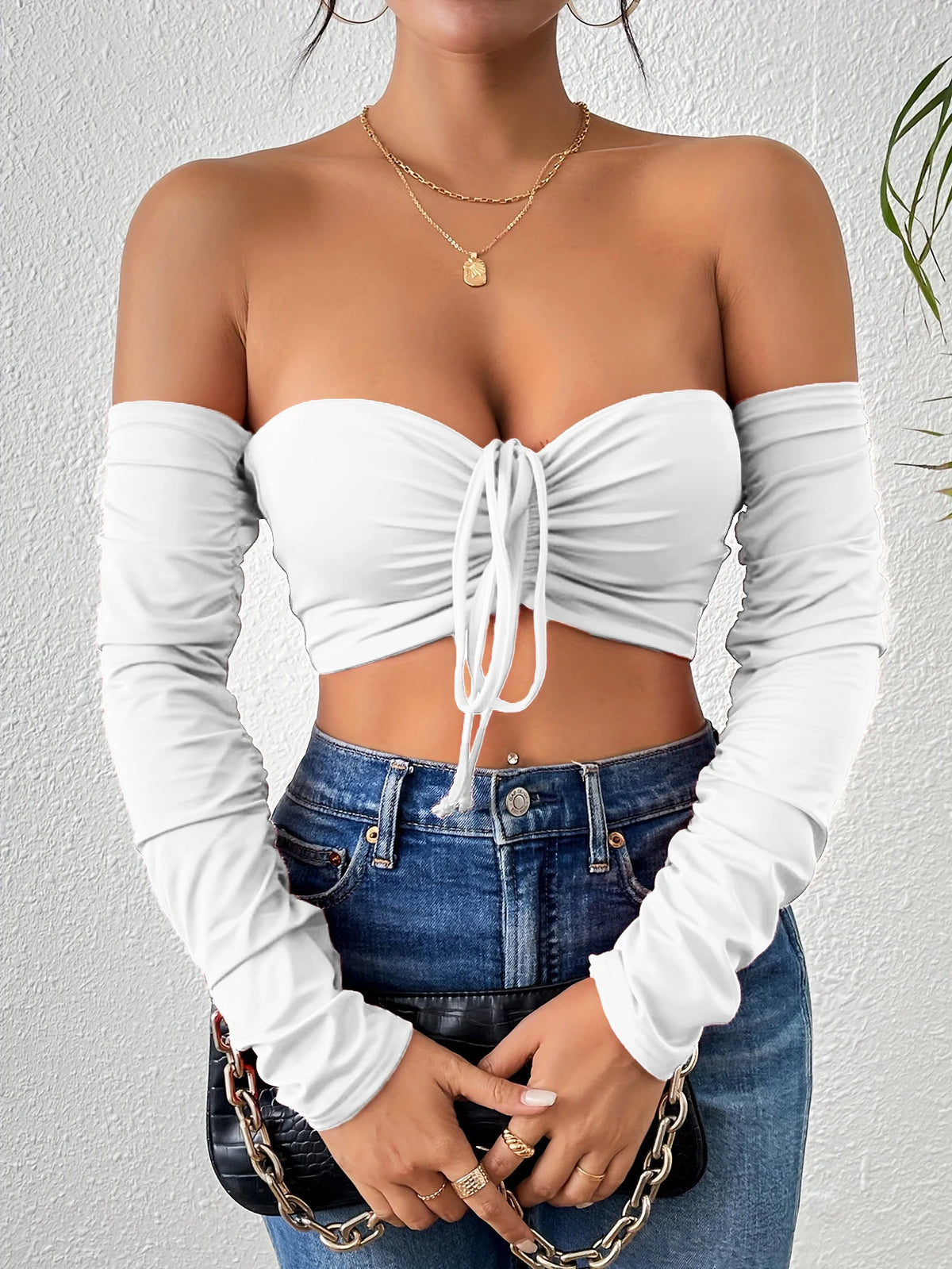Clot Sexy Ruched Short T-Shirt