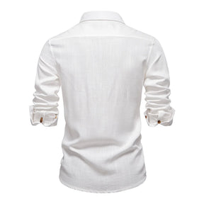 Aiopeson Casual Men's Linen Shirt