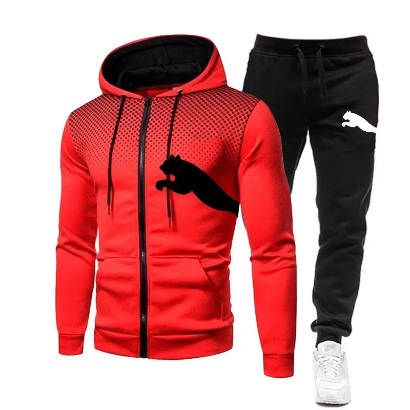 Puma Men's Sports Sweatshirt Set