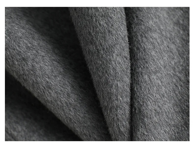 Double Sided Wool Coat Long Handmade Wool Woolen Coat